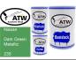 Preview: Nissan, Dark Green Metallic, 235: 500ml Lackdose + 500ml Klarlack + 250ml Härter - Set, von ATW Autoteile West.